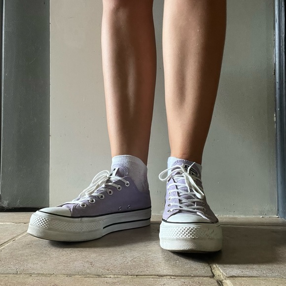 rare lilac converse platforms in size US 10 women’s - Picture 14 of 15